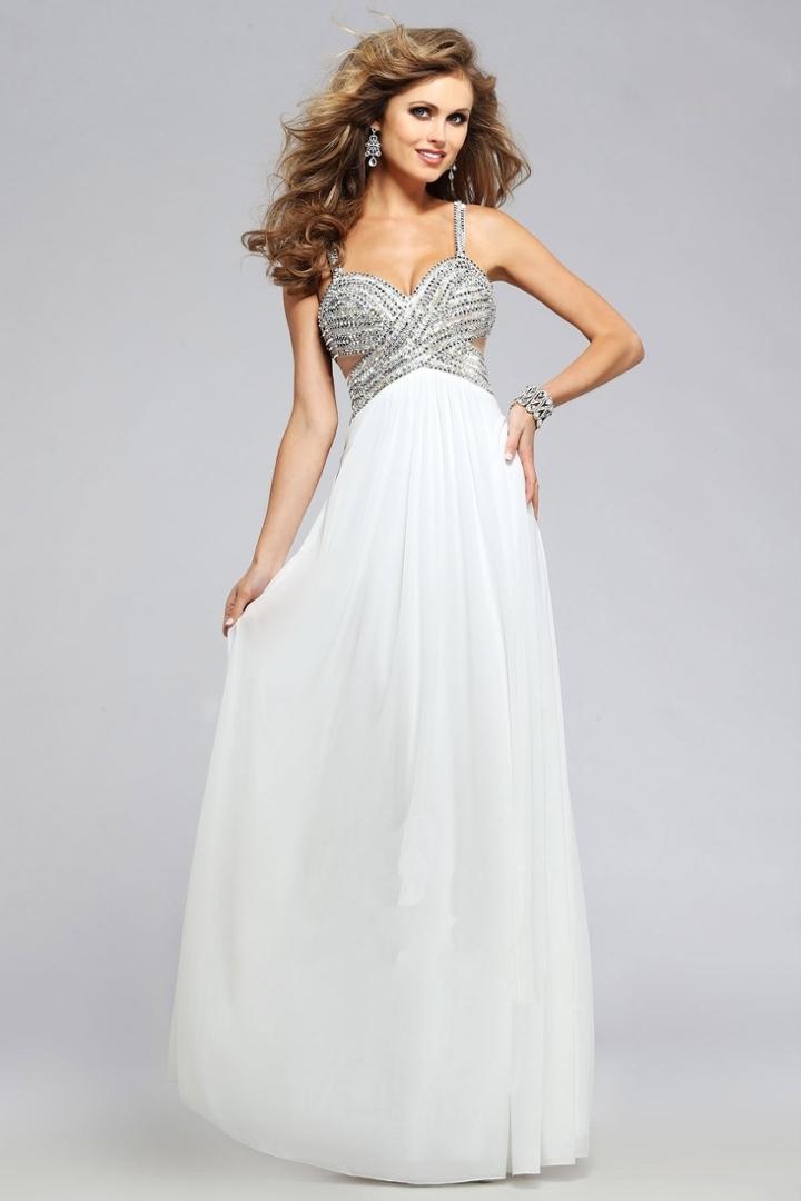 Faviana - Surplice Sweetheart Chiffon Gown