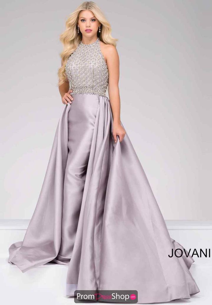Jovani - 42920 Beaded Sleeveless Mikado Evening Gown