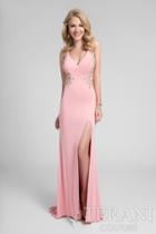 Terani Prom - Stunning Sleeveless V-neck Polyester Column Gown1712p2484
