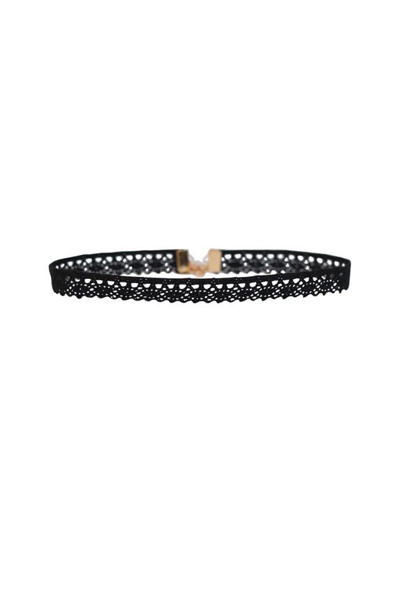 Heather Gardner - Aster Lace Choker In Black
