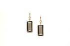 Tresor Collection - 18k Yellow Gold Earring With Smokey Quartz And Champagne Diamond