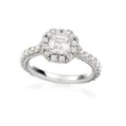 Ashley Schenkein Jewelry - Ascher Halo Engagement Ring