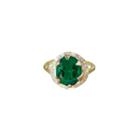Logan Hollowell - New! Queen Diamond And Oval Emerald Ring