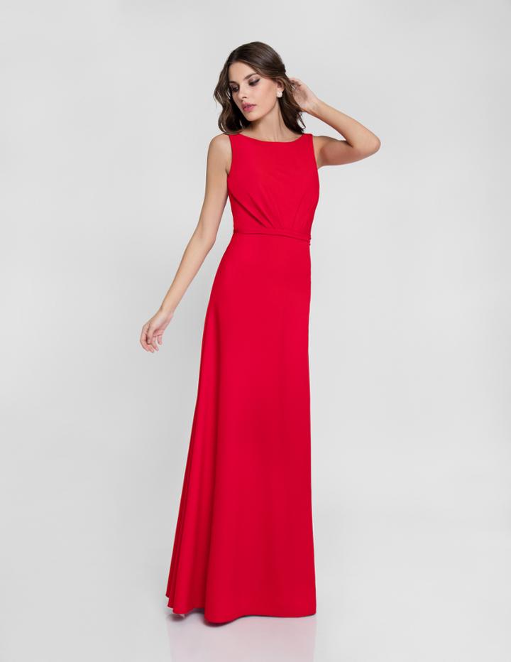 Terani Couture - 1812b5432 Sleeveless V Back Long Dress