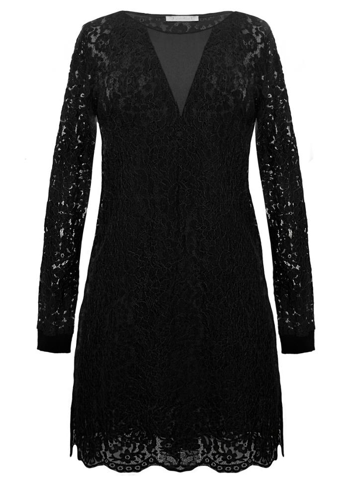 Gold Hawk - English Lace Long Sleeve Dress