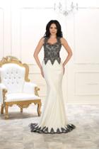 May Queen - Rq7501 Embellished Queen Anne Mermaid Dress