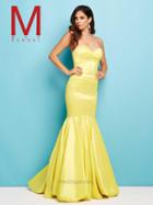 Mac Duggal Prom - 48433 L Bustier Gown In Lemon