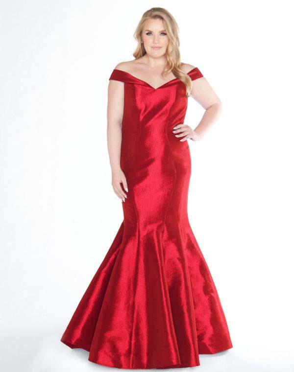 Mac Duggal - 66387f Off-shoulder Taffeta Mermaid Dress