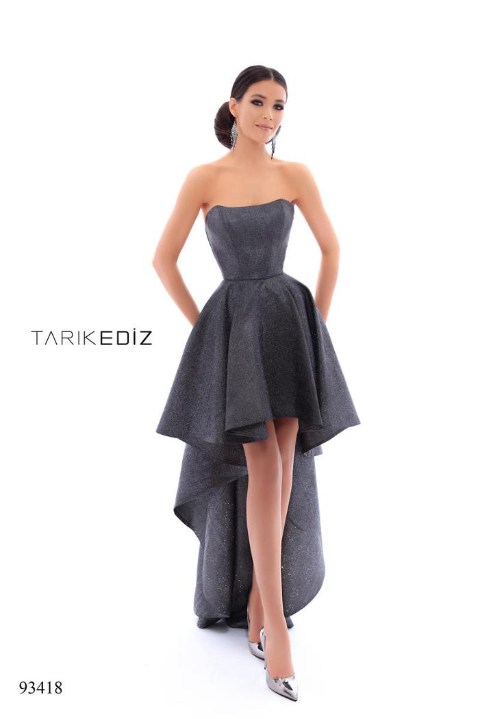 Tarik Ediz - 93418 Modified Scoop High Low A-line Dress
