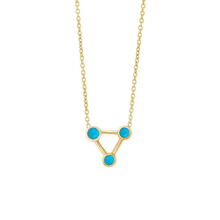 Logan Hollowell - Large Summer Triangle Turquoise Necklace