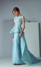 Saiid Kobeisy - 3172 Dramatic Overskirt Illusion Gown