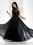 Clarisse - 3528 Jeweled Lace Applique Halter Gown