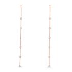 Tresor Collection - Diamond By The Yard Earrings In 18k Rose Gold