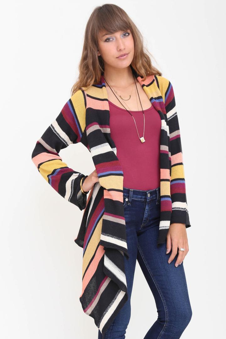 Goddis - Naples Wrap Sweater In Reservoir