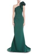 Jovani - 54717 Ruffled One Shoulder Strap Evening Gown