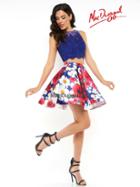 Mac Duggal Prom - 48575 N Two Piece Dress In Royal/multi