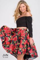 Jovani - Off Shoulder Two Piece Long Sleeve Dress Jvn47304