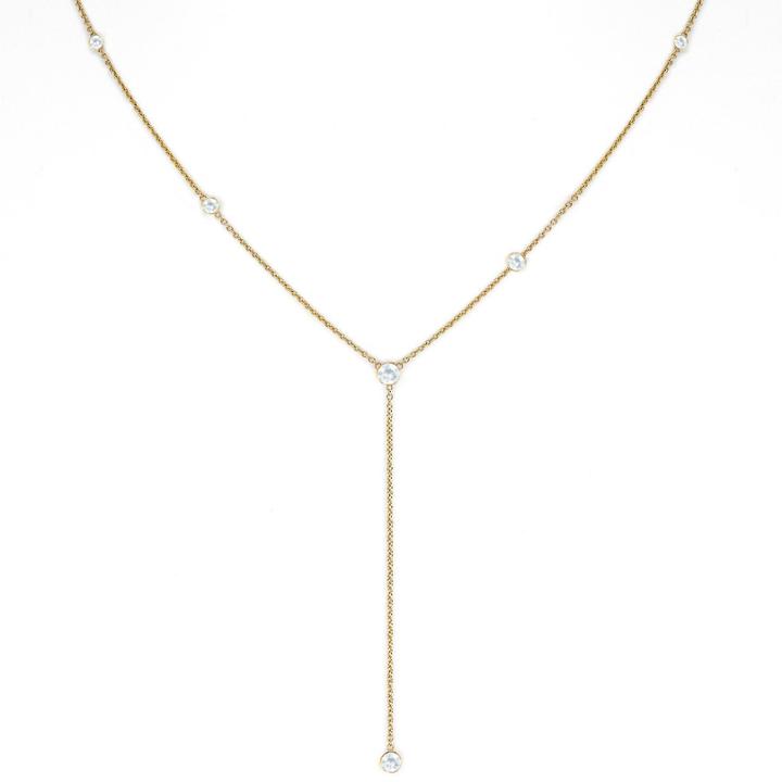 Logan Hollowell - New! Moonstone Star Droplet Necklace