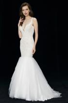 Angela And Alison - 81034 Floral Fitted Mermaid Gown