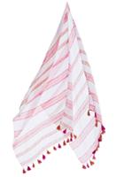 Debbie Katz - Striped Doby Pareo (white/orange/pink)