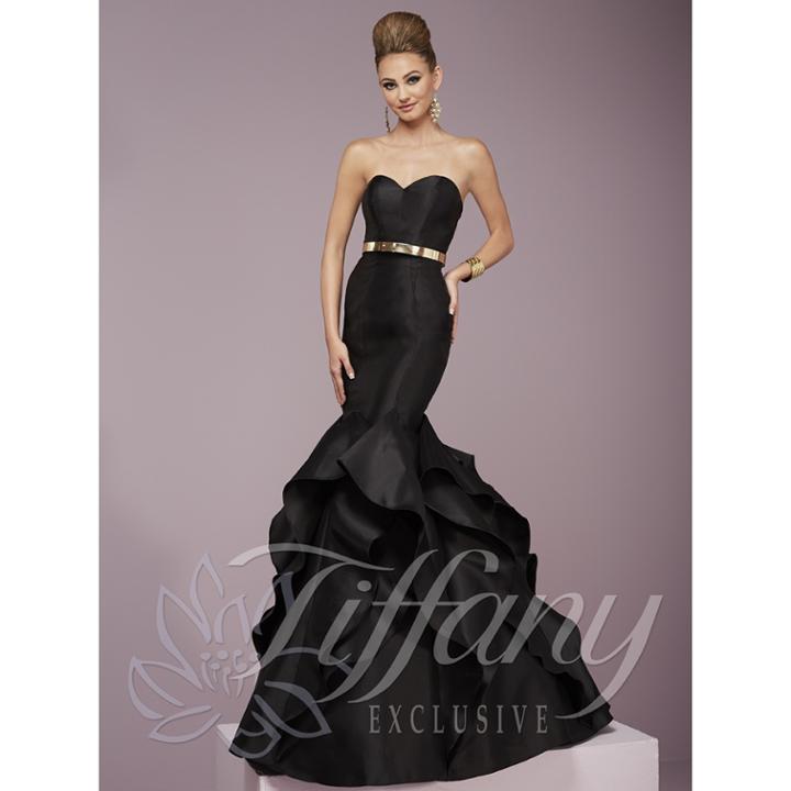 Tiffany Designs - Elegant Strapless Mermaid Dress 46086