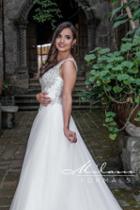 Milano Formals - Aa9311 Beaded Sleeveless Wedding Gown