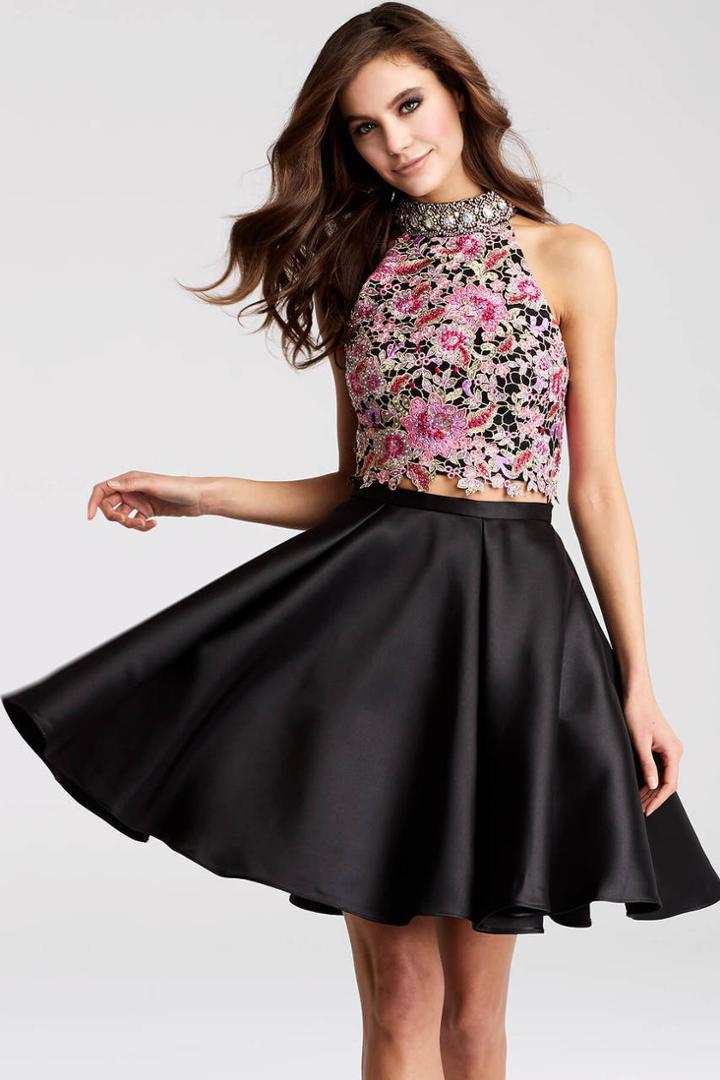 Jovani - Jvn54474 Two Piece Embellished A-line Dress