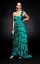 Lara Dresses - 21482 Rosette One Shoulder Tulip Gown