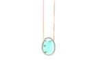 Tresor Collection - 18k Yellow Gold Necklace With Peruvian Opal & Diamond