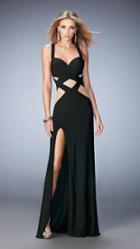 La Femme - 22172 Strappy Sweetheart Jersey Dress