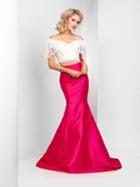 Clarisse - 3578 Two Piece Lace Off-shoulder Mermaid Dress