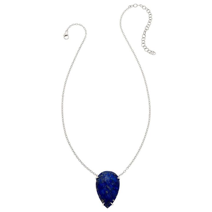 Heather Hawkins - Lotus Beauty Necklace In Lapis Lazuli