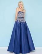 Mac Duggal - 40739h Crystal And Embellished Strapless Ballgown