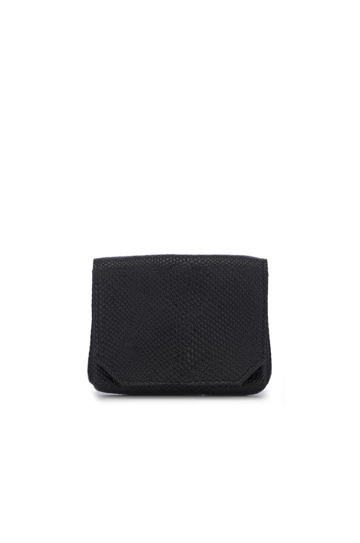 August Handbags - The Zurich - Black Lizard