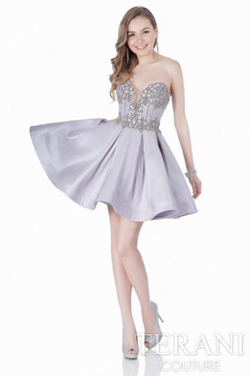 Terani Prom - Embroidered Strapless Prom Dress 1622h1156