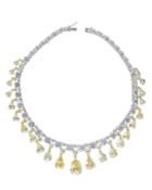 Cz By Kenneth Jay Lane - Canary Yellow Vanderbilt Necklace