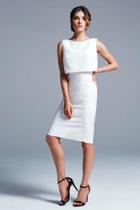 Ieena For Mac Duggal - 25164 Dress In White