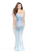 Madison James - Long Sequins Prom Dress 17-256