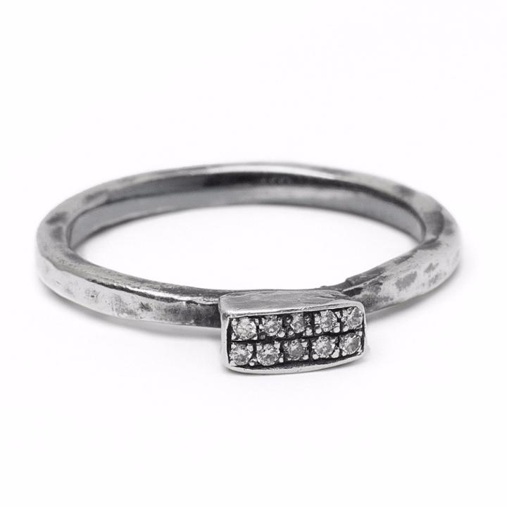Vanessa Lianne - Camille Ring With Pave Diamonds