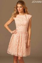 Jovani - Stunning Lace Fit And Flare Mini Dress 99096