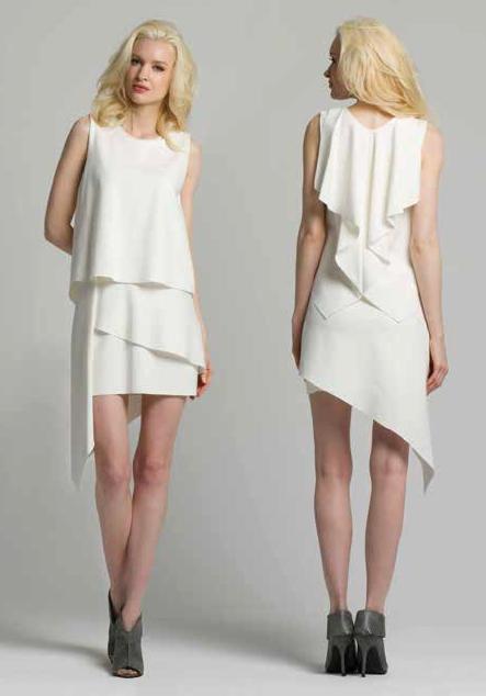 Chris Gramer - Mckenzie Dress In Winter White