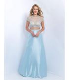 Intrigue - Illusion Jewel Neckline Two-piece A-line Dress 155