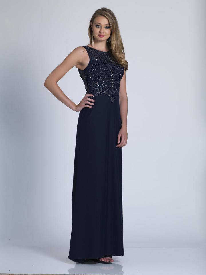 Dave & Johnny - 3211 Embellished Halter Sheath Dress