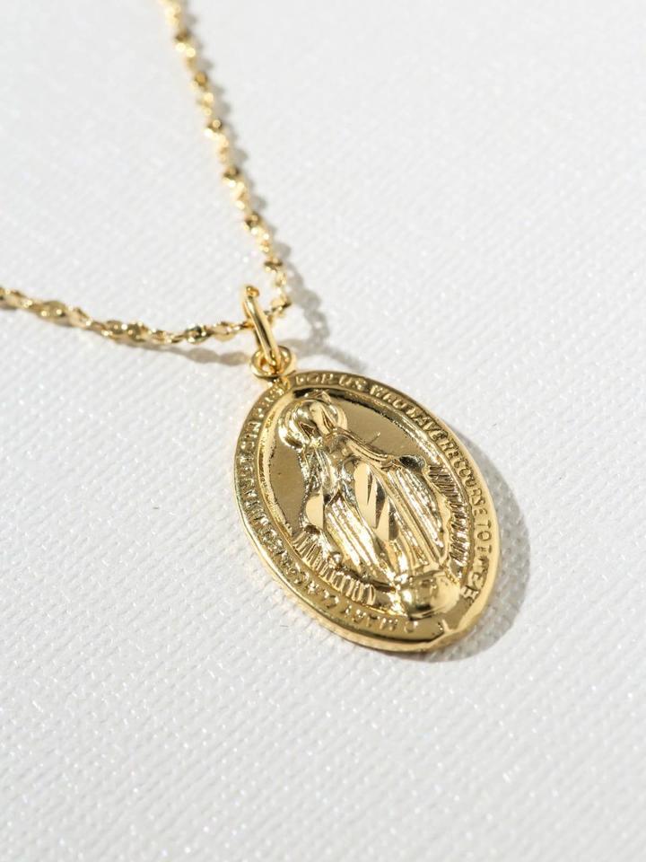 Montce Swim - Vanessa Mooney X Gold Madonna Single Necklace