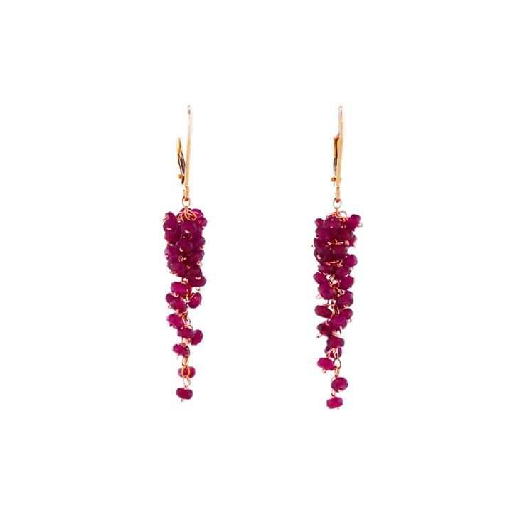 Mabel Chong - Pinot Gris Earrings In 14k Gold