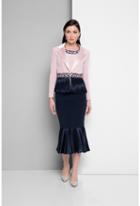 Terani Couture - Ruffled Two-piece Dress With Jacket 1525s0964b