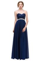 Eureka Fashion - Sequined Lace Bodice Strapless A-line Gown