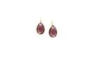 Tresor Collection - Rhodolite Garnet Simple Pear Dangle Earrings In 18yk