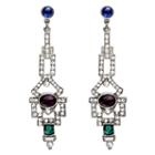 Ben-amun - Velvet Glamour Multi-color Deco Post Earrings