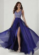 Tiffany Designs - Glamorous Sleeveless V-neck A-line Long Dress 16141